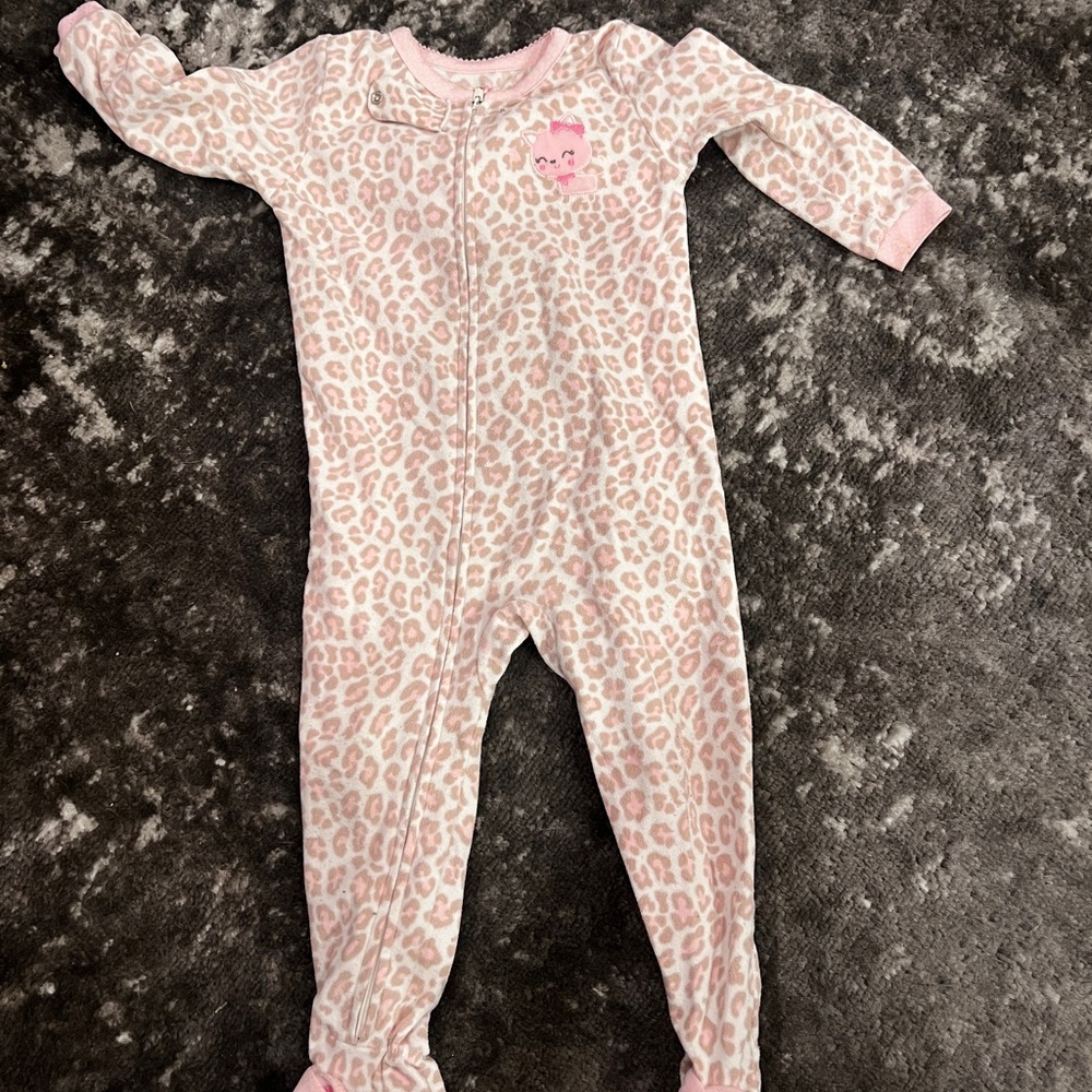 Carter's Pink Animal Print Footie